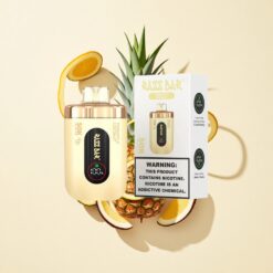 Ananas Kokos Razz Bar 50K Puffs Wegwerp Vape 50000 Puffs 1.0 Ohm Mesh Coil 650 Mah Oplaadbaar Via Type-C 2% Nicotine