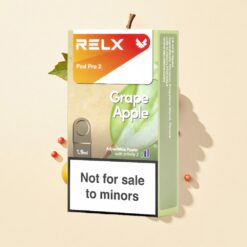 Druif Appel RELX Pod Pro 2 600 Puffs 0% Nicotine 1.9ml 3 Spanningsstanden