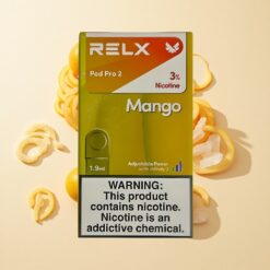 Mango IJs RELX Pod Pro 2 600 Puffs Nicotinegehalte: 3% Vape-capaciteit: 1,9ml