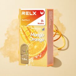 Mango Sinaasappel RELX Pod Pro 2 600 Puffs 0% Nicotine 1.9ml Voltage Aanpassing