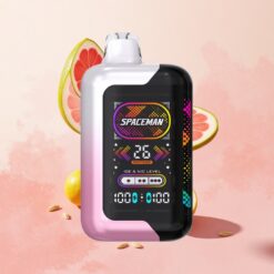 Roze Citroen SMOK SPACEMAN SP40000 Wegwerp Vape 40000 Puffs Geïntegreerde Accu 1000mAh 2.28" LED Scherm