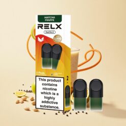 Thee-Matcha Frappe RELX Pod Pro 2 600 puffs Nicotinegehalte: 1,8% Vape Capaciteit: 1,9ml