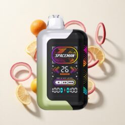 Witte Druif IJs SMOK SPACEMAN SP40000 Wegwerp Vape 40000 Puffs 2,28" ultragroot LED-scherm