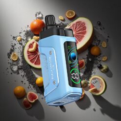 Zwarte Draak IJs Razz Bar 45000 Puffs Herbruikbare Vape Met Aanpasbare Luchtstroom en Mesh Coil 1.0 Ohm